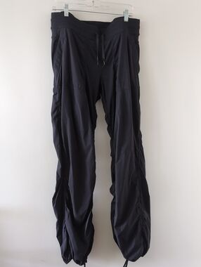 Lululemon Dance Studio Black Drawstring Jogger Pants Size 12